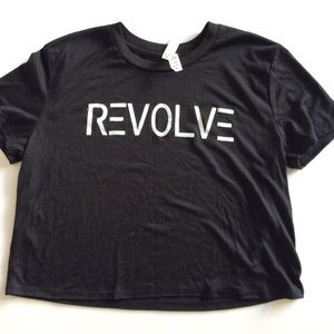 Bella + Canvas Black Crop Tee Shirt Medium